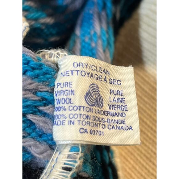 MURRAY & MERKLEY VTG 80'S MADE IN CANADA ADULT ONE SIZE VIRGIN WOOL BEANIE HAT - Picture 6 of 7